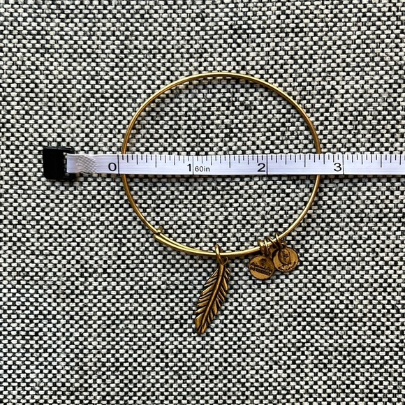 ✨ Alex and Ani Bracelet in Gold with Feather Charm! ✨ - Picture 7 of 13